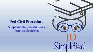 New Version 2024 SUPPLEMENTAL JURISDICTION  Federal Civil Procedure Subject Matter Jurisdiction [upl. by Norat40]