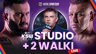 KSW EPIC ADAMEK VS CHALIDOW  STUDIO PRZED GALĄ  2 WALKI KACPRZAK VS BRYSZ RUSIŃSKI VS TULSHAEV [upl. by Rednasela]