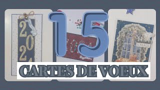 15 cartes de voeux  présentations inspirations [upl. by Giliane]