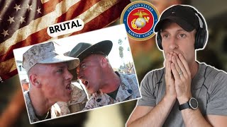 US Marine Drill instructor vs Recruits British Soldier Reacts [upl. by Persse]