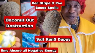 Real Obeah Man Tells us what coconut salt lime and other things can do A must Watch Video [upl. by Acirderf365]