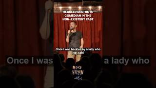 HECKLER DESTROYS COMEDIAN IN THE PAST WHICH DOESN’T EXIST standup comedy funny jokes hashtags [upl. by Darsie247]