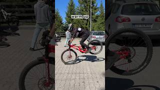 Warming up the DH BIKE downhill downhillbike mtb bike santacruzbicycles [upl. by Hanej]