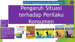 163 Pengaruh Situasi terhadap Perilaku Konsumen The Influence of Situation on Consumer Behavior 24 [upl. by Atisusej]