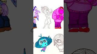 Coloring Pages All Main Emotions Inside Out 2 insideout2 coloringpages shorts [upl. by Nevart]