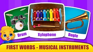 Babys First Words 9  Learn Musical Instruments Names and Sounds with Lucas  RV AppStudios Games [upl. by Ennairol]