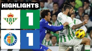 REAL BETIS 1  1 GETAFE CF  RESUMEN LALIGA EA SPORTS [upl. by Natanhoj35]