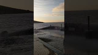 High Tide at Whitmore Bay Barry Island [upl. by Ecirtam]