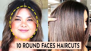 10 Amazing Haircuts for Round Faces [upl. by Ael]