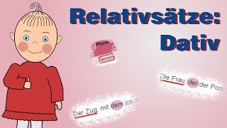 Relativsätze bilden Dativ  Deutsch lernen  Niveau B1  HD [upl. by Abdu]