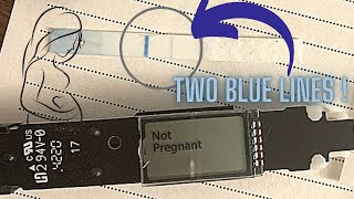 OPENING DIGITAL CLEARBLUE “NOT PREGNANT” 🤰 TEST  STILL HAS TWO BLUE LINES INSIDE 😮 [upl. by Llerref]