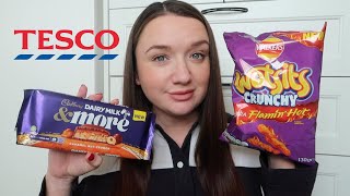 TASTE TESTING NEW IN SNACKS FROM TESCO  APRIL 2024 [upl. by Eletnahs]