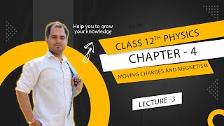 12th Physics  Chapter 4  Lecture 3  MOVING CHARGES AND MEGENTISM [upl. by Dorina33]