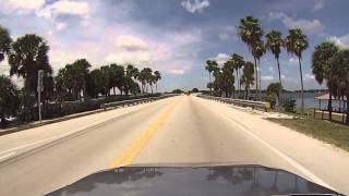 Wabasso Florida  Driving over the Wabasso Brdige State Road 510 HD 2015 [upl. by Selima210]