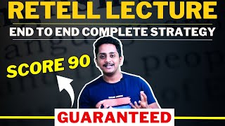 Score 90 Guaranteed PTE Retell Lecture End to End Complete Strategy  Skills PTE Academic [upl. by Amiel]