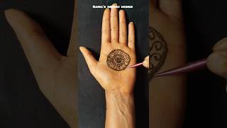 Simple Gol Tikki Mehndi Design ✨ trending mehndi ytshorts art [upl. by Dde122]