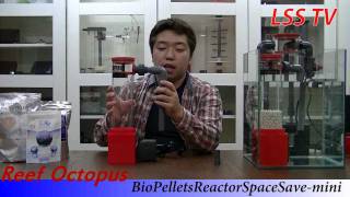 LssTV14 Reef Octopus バイオペレットリアクター Bio PelletsReactor Space Save Mini [upl. by Hanser119]