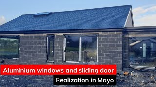 Aluminium windows ALUPROF MB86 SI and sliding doors MB77HS Lift amp slide system in Mayo  Ireland [upl. by Yettie]