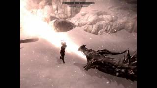 Skyrim Battles  Serana Aela The Huntress Karliah amp Astrid vs Alduin Master Settings [upl. by Kcirddor]