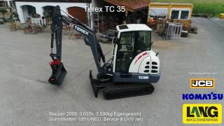 Terex TC 35 Minibagger DEMO  Lang Machinery [upl. by Ruttger]