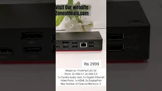 Docking Station  Lenovo ThinkPad  USBC Dock  BlackRed Colour  zoneofdeals youtube [upl. by Meurer]