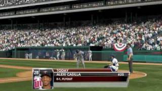 MLB 2K9 PC Gameplay MINTEX Twins vs Rangers 3rd Top [upl. by Inhsor]