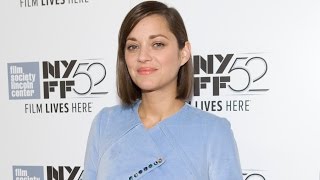 NYFF52 quotTwo Days One Nightquot Red Carpet  Marion Cotillard [upl. by Nedyaj]