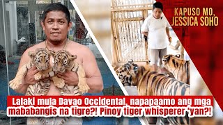 Lalaki mula Davao Occidental napapaamo ang mga mababangis na tigre  Kapuso Mo Jessica Soho [upl. by Lorrac]