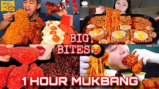 MUKBANGERS TAKING SATISFYING BIG BITES🌶️😍BIG BITES MUKBANG COMPILATION😍🥰ASMR MUKBANG COMPILAT❤😍 [upl. by Yelrebma]