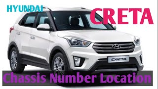 Hyundai CRETA Chassis Number Location [upl. by Ginnie]