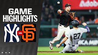 Yankees vs Giants full game highlights from 6124 [upl. by Nemaj]