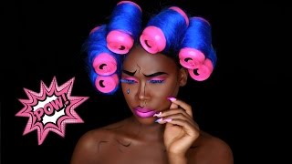 Pop Art Makeup Tutorial  Halloween ComicPop Art Makeup Tutorial [upl. by Hephzipa716]