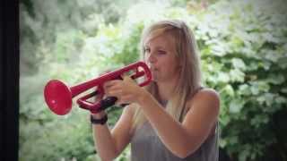 Alison Balsom International Soloist Discovers pTrumpet  Plastic Trumpet Demo [upl. by Aggie]