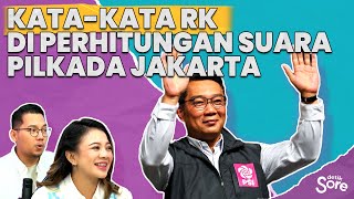 Ridwan Kamil Bicara Takdir Pemimpin Jakarta Saat Quickcount Masih Berlangsung [upl. by Wyler]