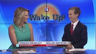 News 4 WakeUp brings in a student anchor [upl. by Gerladina]