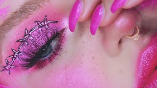 barbed wire cut crease makeup tutorial [upl. by Ecnerrat]