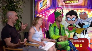 TEEN TITANS GO interview  Hynden Walch Greg Cipes amp Scott Menville [upl. by Ynnig194]