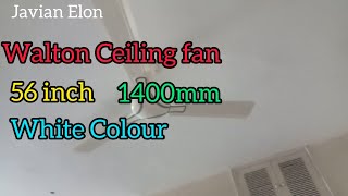 Walton Ceiling fan 56 inch 1400mm White Colour [upl. by Emalee]