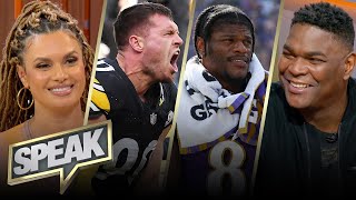 Can the Steelers’ defense lead to the Super Bowl Is Lamar’s record vs Pittsburgh an issue  SPEAK [upl. by Orelie]