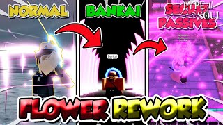 Type Soul NEW Legendary Flower Shikai Bankai Rework  Passives Full Showcase CODES [upl. by Ydak]