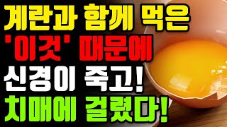 계란 먹을 때 절대로 함께 먹지마세요 신경이 죽고 치매에 걸립니다  달걀과 최악의 궁합인 3가지 음식과 최고의 식단 레시피 달걀 건강 정보 [upl. by Anaillil506]