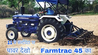 Farmtrac 45  Supermax Review And Power Test  Farmtrac 45 New  Farmtrac 50  Innocent Farmers [upl. by Karna883]