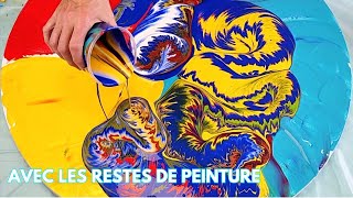 Comment transformer les Restes de Peinture acryliquepouring N°234 [upl. by Henrik]