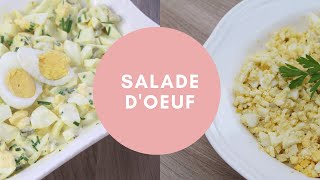 2 recettes de salade dœufssimple et rapide [upl. by Fillander]