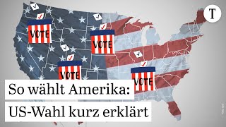 USWahl 2024 So funktioniert die Präsidentschaftswahl in den USA [upl. by Namlak]