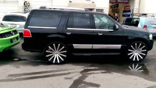 DUBSandTIREScom 26quot Inch Velocity VW12 Machine Black Wheels 2008 Lincoln Navigator Truck Rims Miami [upl. by Guise]