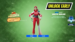 How to unlock FREE Arctic Adeline Skin EARLY in Fortnite [upl. by Brittney]