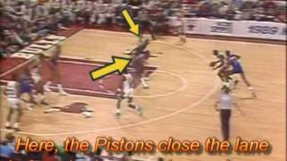 Michael Jordan vs Pistons Defense aka quotJordan Rulesquot [upl. by Bixler]