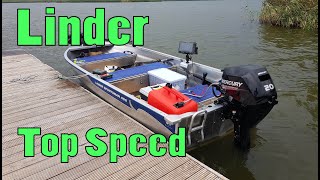 Linder 400 Sportsman  Mercury EFI 20hp  48kmh [upl. by Eadwine]