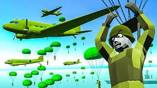 Biggest WW2 PARATROOPERS INVASION Ever Made in Ravenfield [upl. by Delmore]